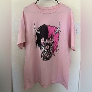 Hellboy light pink t shirt from SUS BOY